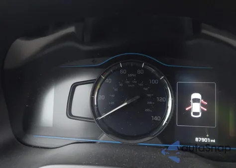 2017 Hyundai Ioniq Hybrid Blue из США, поврежденный, VIN KMHC65LC5HU024227